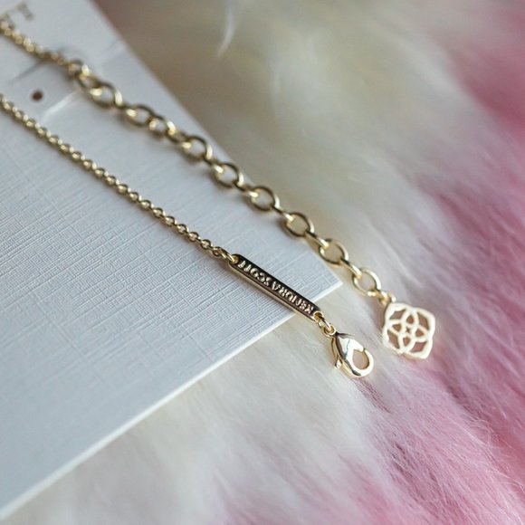 Kendra Scott Gold ELISA Drusy Pendant Necklace - Picture 3 of 3